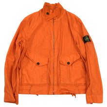 Load image into Gallery viewer, Stone Island Orange Canvas Zip Up Jacket - L
