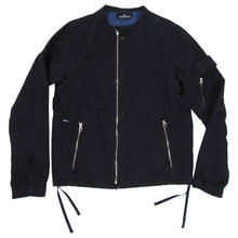 Load image into Gallery viewer, Stone Island Shadow Project Black Moto Style Zip Up Jacket 
