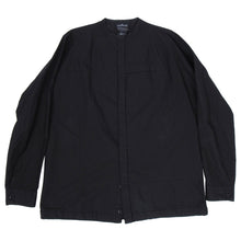 Load image into Gallery viewer, Stone Island Shadow Project Black Nehru Collar Button Up Shirt
