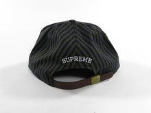 Load image into Gallery viewer, Supreme Navy Green Stripe Strapback Cap Hat
