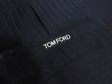 Load image into Gallery viewer, Tom Ford Slim Fit 3 Piece Navy Striped Suit - 42

