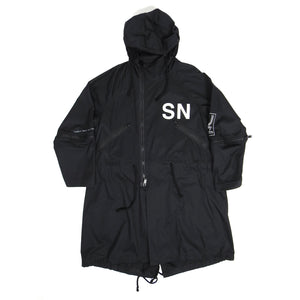 Undercover SS'18 Spiritual Noise Black Fishtail Parka Size 3 – I