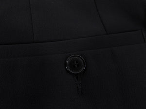 Versace Collection By Gianni Versace Two Piece Wool Blend Black Suit - 38