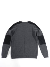 Load image into Gallery viewer, Versace Jeans Fall 2013 Grey and Black Sweater With Silver Logo - M
