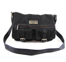 Load image into Gallery viewer, Versus by Gianni Versace Black Canvas Messenger Bag
