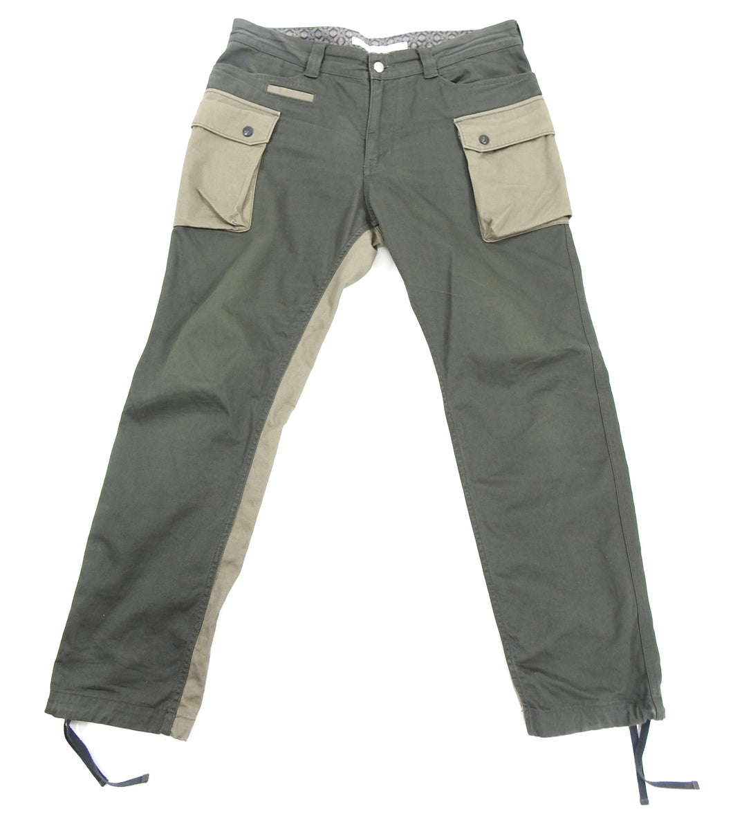 White Mountaineering 2015 AW Olive Green Cargo Trousers
