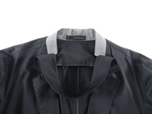 Load image into Gallery viewer, Wooyoungmi Black Blazer with Grey Shirt Collar Inset - 40

