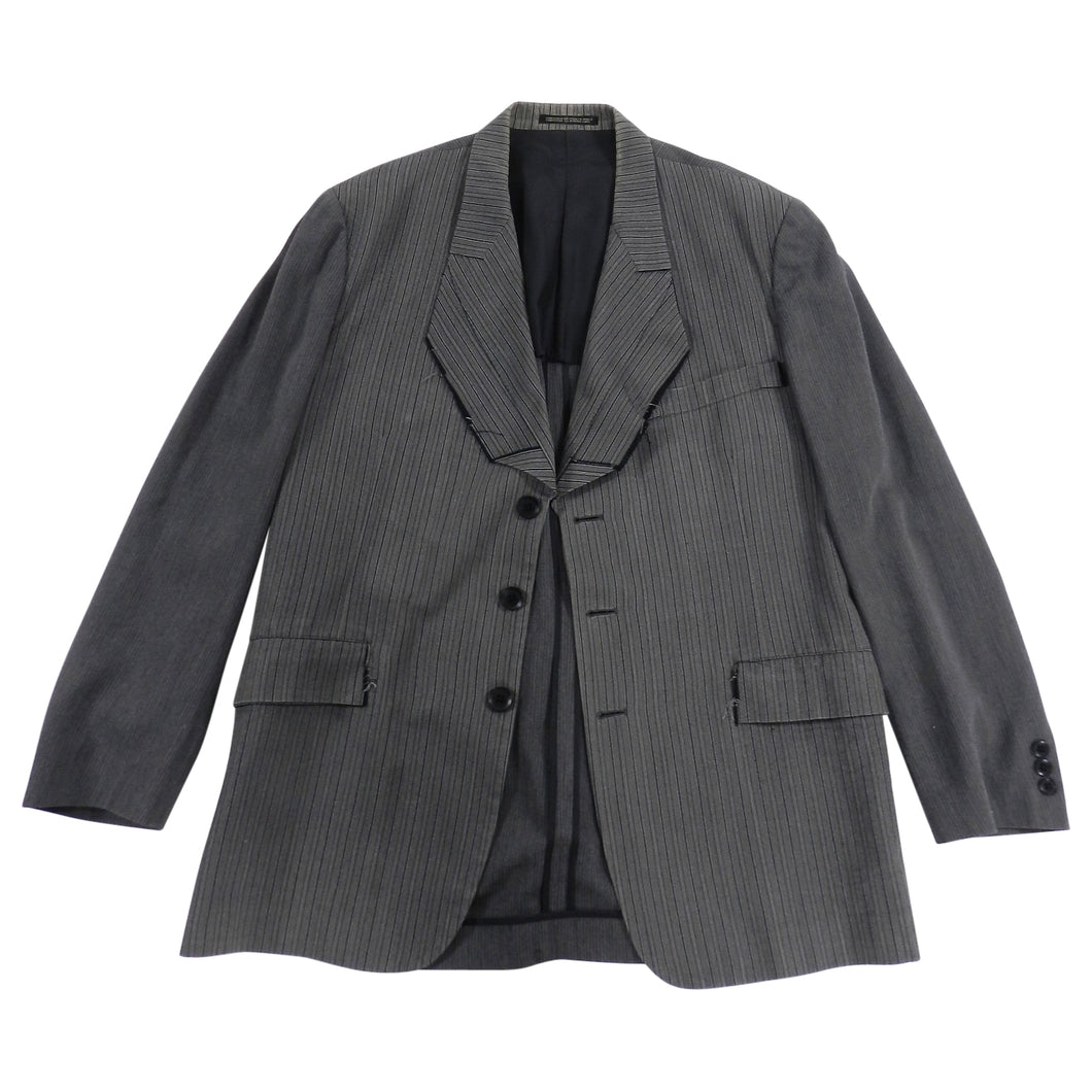 Yohji Yamamoto Vintage 90’s Grey Pinstripe Jacket - M