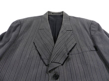 Load image into Gallery viewer, Yohji Yamamoto Vintage 90’s Grey Pinstripe Jacket - M

