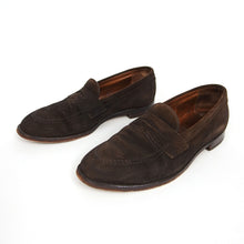 Load image into Gallery viewer, Alden Brown Suede Penny Loafer 9.5
