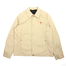 Load image into Gallery viewer, AMI Beige Heart Coach Jacket Medium

