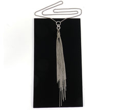 Load image into Gallery viewer, Ann Demeulemeester Sterling Long Chain Fringe Tassel Necklace
