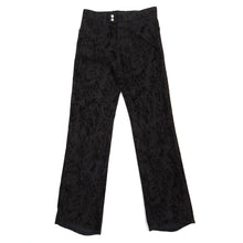 Load image into Gallery viewer, Ann Demuelemeester Black Textured Velvet Trousers Size XS
