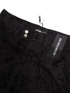 Ann Demuelemeester Black Textured Velvet Trousers Size XS