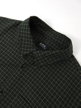 Load image into Gallery viewer, A.P.C. Check Button Up Green XL
