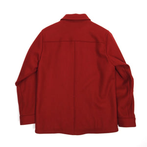 A.P.C. Red Quilted Wool Jacket Medium