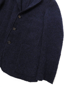 Aspesi Navy Boiled Wool Jacket Large