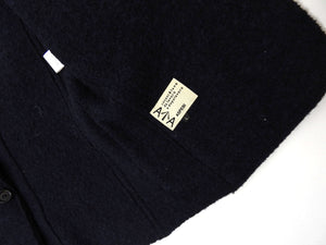 Aspesi Navy Boiled Wool Jacket Large