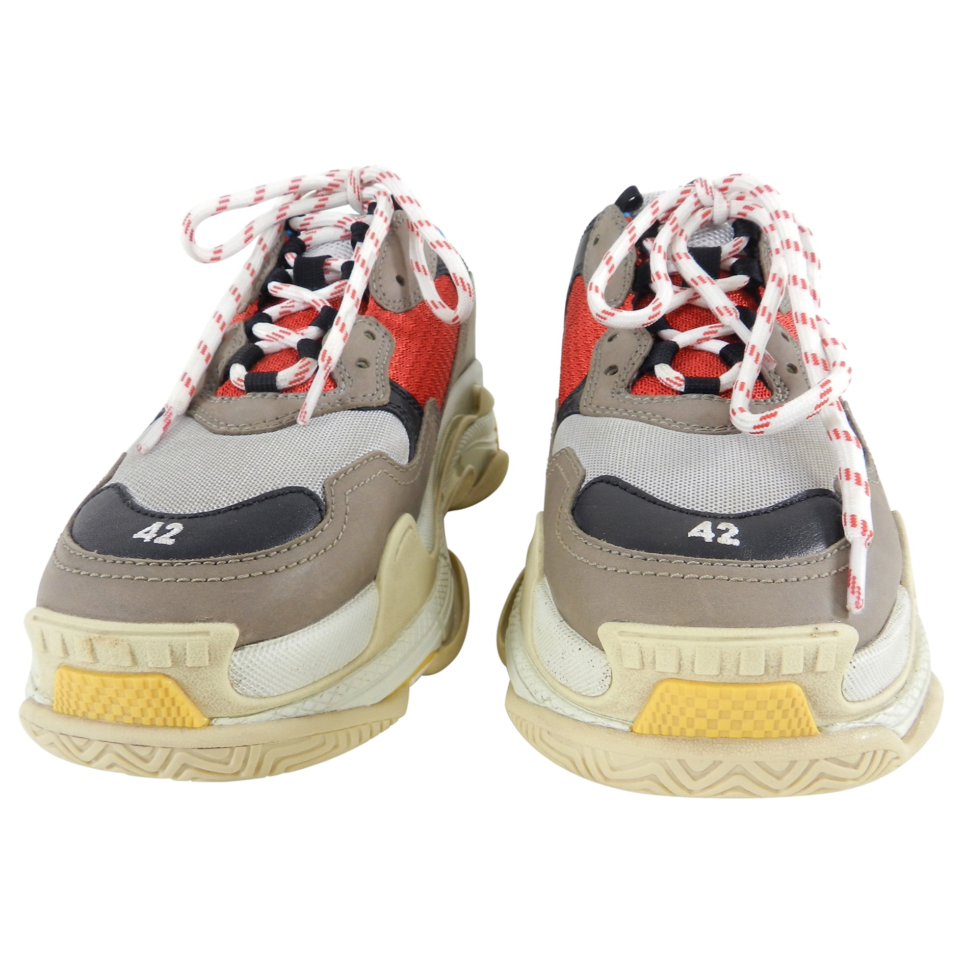 Balenciaga Triple S Grey Red Blue Men's - 512175W09O24365 - US