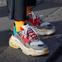 Load image into Gallery viewer, Balenciaga Triple S Trainers - Red, Blue, Grey - 9
