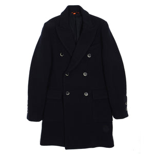 Barena Navy Wool Overcoat Size 50