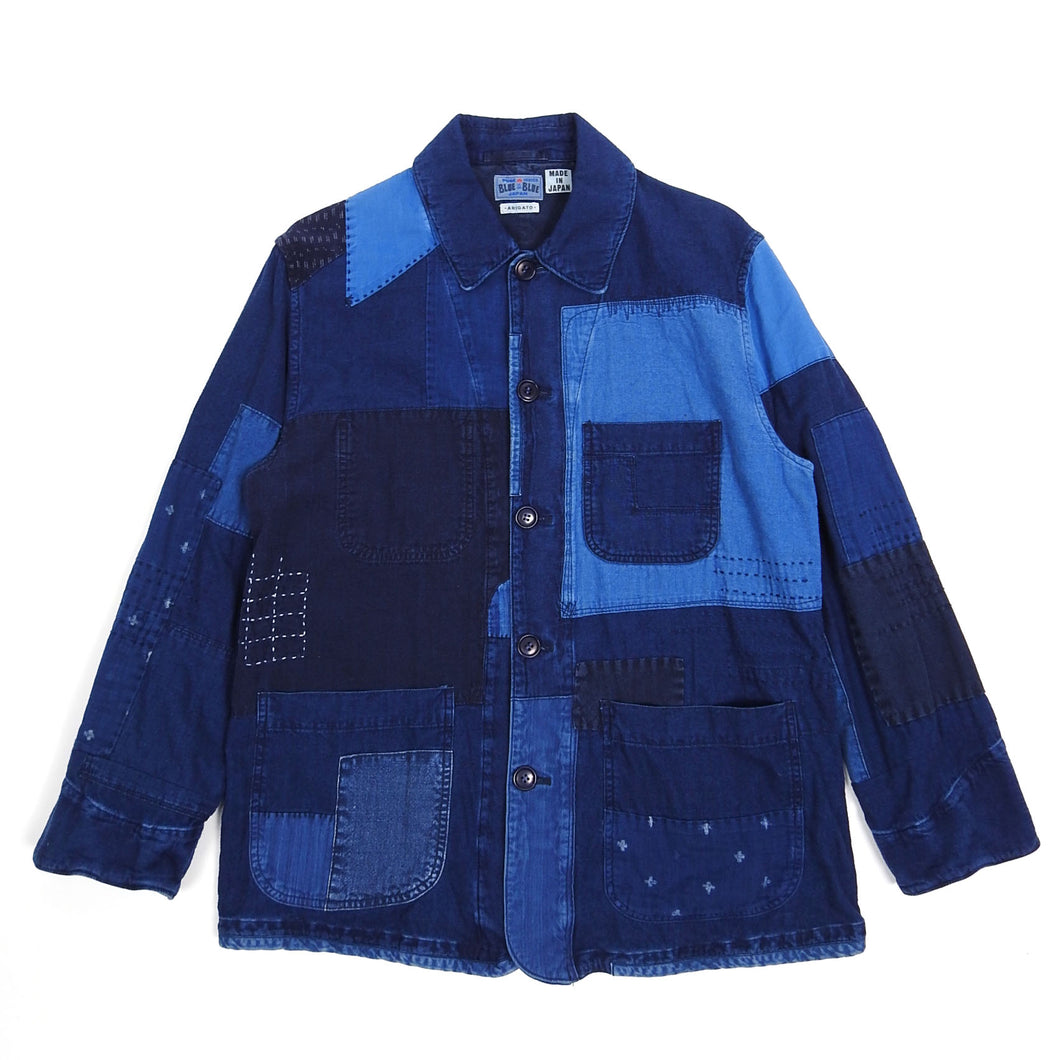 Blue Blue Japan Indigo Patchwork Jacket Large
