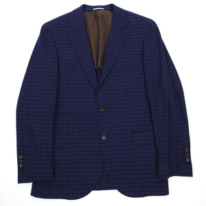 Brunello Cucinelli Wool Check Suit Size 50