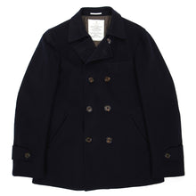 Load image into Gallery viewer, Brunello Cucinelli Navy Wool/Cashmere Insulated Peacoat Size 50
