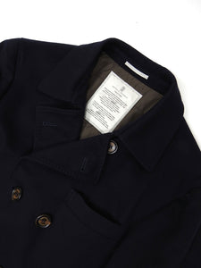 Brunello Cucinelli Navy Wool/Cashmere Insulated Peacoat Size 50