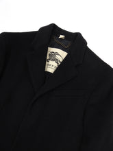 Load image into Gallery viewer, Burberry Black Overcoat Size 44
