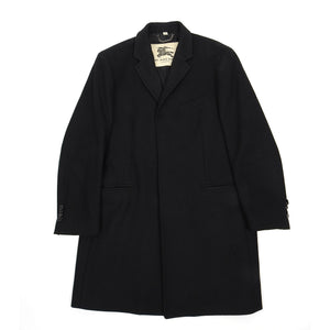 Burberry Black Wool Coat Size 54