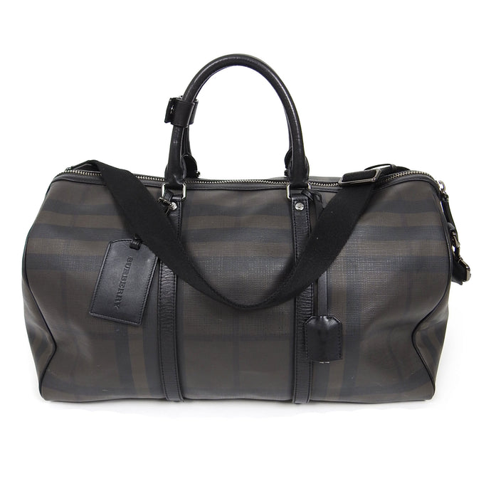 Burberry Check Duffle Bag Black/Brown