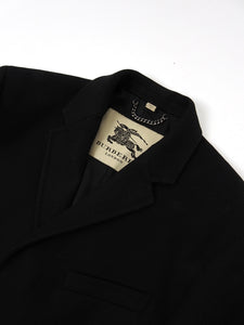 Burberry Black Wool Coat Size 54