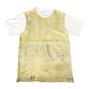 CDG Shirt Graphic Tee Yellow Large