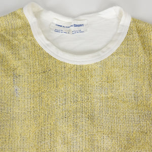 CDG Shirt Graphic Tee Yellow Large