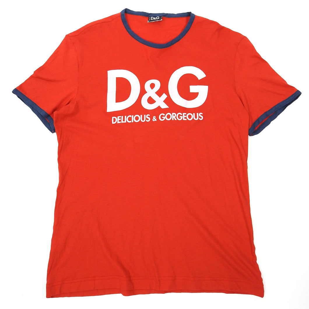 Dolce & Gabbana Delicious & Gorgeous Red T-Shirt Fits Medium