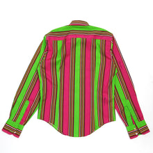 Load image into Gallery viewer, Dolce &amp; Gabbana Green/Pink Striped Shirt Size 39 (48)
