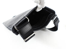 Load image into Gallery viewer, Ferragamo Black Leather Gancini Messenger Bag
