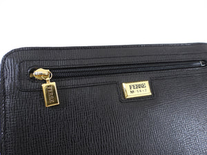 Gianfranco Ferre Vintage Black Wristlet Clutch Bag