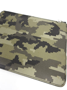 Givenchy Green Leather Digi Camo Pouch