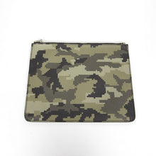 Load image into Gallery viewer, Givenchy Green Leather Digi Camo Pouch
