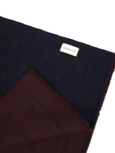 Gucci Bees & Stars Scarf Navy/Red