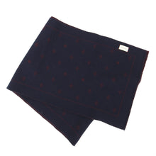 Load image into Gallery viewer, Gucci Bees &amp; Stars Scarf Navy/Red
