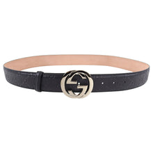 Load image into Gallery viewer, Gucci Black Signature Monogram GG Buckle Guccissima Leather Belt - 100 , 105, 115
