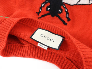 Gucci Blind For Love Red and Yellow Knit Sweater - L / XL