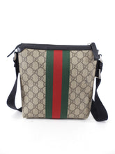 Load image into Gallery viewer, Gucci Monogram Supreme Web Stripe Small Messenger Bag
