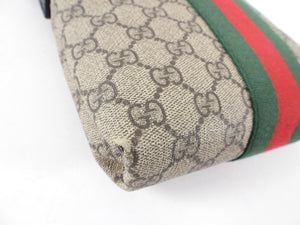 Gucci Monogram Supreme Web Stripe Small Messenger Bag
