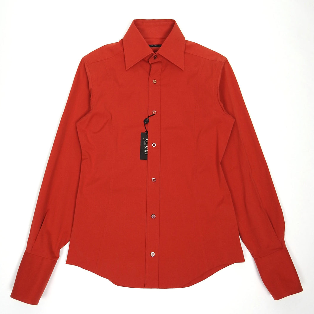 Gucci Red Fitted Shirt Size 38