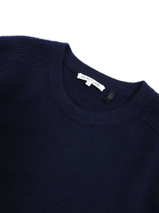 Helmut Lang Navy Cashmere Sweater Large