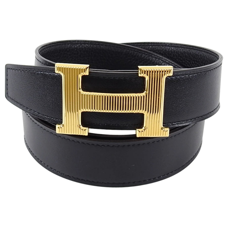 Hermes Constance H Belt Kit Black and Gold 32mm - Size 105